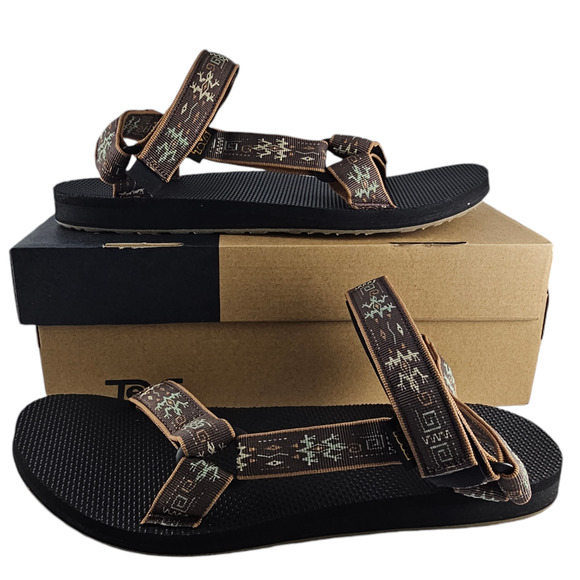 NWT Teva Sandals Mens Size 13 Original Universal Gecko Bracken Brown Adjustable - Picture 1 of 11